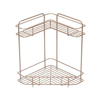 （同梱不可）パール金属 ストレージゴールド コーナーラック 2段 HB-5146