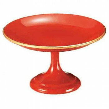 （同梱不可） 福井クラフト　4寸高月盛皿 朱天金 51023030 盛皿