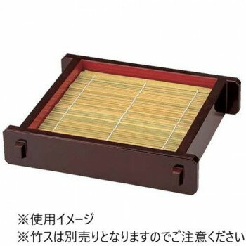 （同梱不可） 福井クラフト　ツノセイロ(大23) 溜内朱 46190780 そばセイロ