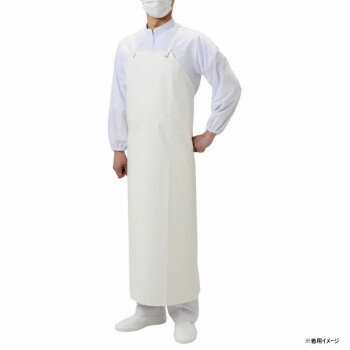 （同梱不可） 弘進ゴム　　　合成ゴム前掛　NBR-90　白　M　G0484EF 合成ゴム前掛