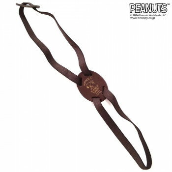 （同梱不可） PEANUTS スヌーピー バッグ固定バンド 75th ブラウン 軽量でコンパクトなバッグ固定バンド