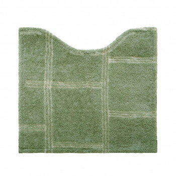 （同梱不可） オカトー kieto トイレマット 55×60cm グリーン 滑り止め加工付き