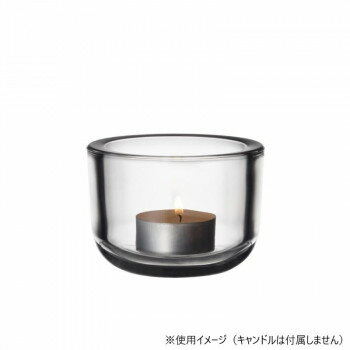 （同梱不可） （A） Iittala イッタラ ヴァルケア キャンドルホルダー クリア 1026846 揺らめくリング状の影を映し出し、お部屋を優しく演出