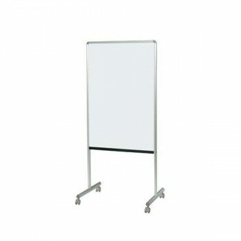 （同梱不可）馬印　UD案内板　両面ホーローホワイトボード　キャスター付き　W615×D460×H1392　Y8HH600C