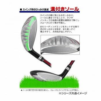 （同梱不可） POWER BILT(パワービルト) サイテーションDH-U ユーティリティ U15 42度 右用(RH) 溝付きソールのユーティリティー