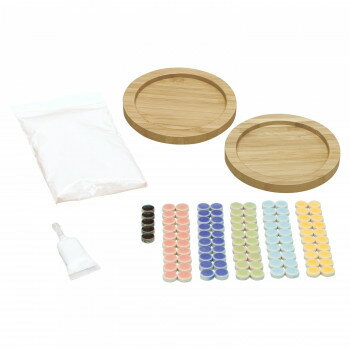 （代引き不可）（同梱不可） モザイクタイルでコースター手づくりキット モザイクタイルで手作りコースターができるキット!