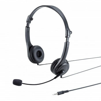 (同梱不可) サンワサプライ 4極対応ヘッドセット MM-HS407BK 持ち運びや収納に便利な折り畳み式のヘッドセット (同梱不可) サンワサプライ 4極対応ヘッドセット MM-HS407BK 持ち運びや収納に便利な折り畳み式のヘッドセット