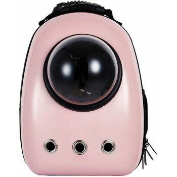 （同梱不可） ベスト・アンサー キャリーリュック ピンク pet-023pif 窓から見えるペットがかわいい