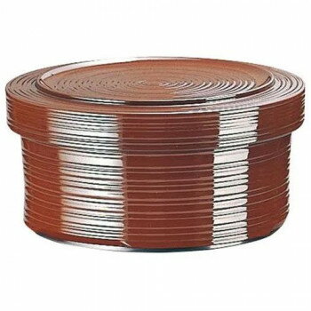 （同梱不可） 福井クラフト　1人ロクロ飯器溜エビ茶 (蓋親杓子付) 39171305 飯器