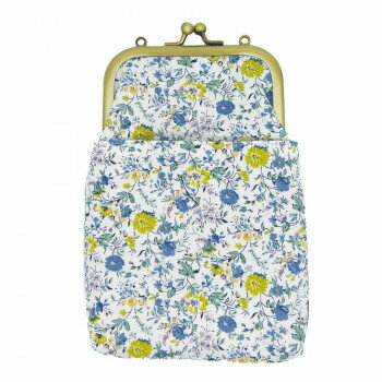 （同梱不可） 大西賢製販 Ripple×LIBERTY がま口2WAY スマホショルダー　ポプリ ブルー GA25-LI010 細..