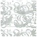 (代引き不可)(同梱不可) 包装紙 No.957 四六1/2 100枚 XZK01060 白地に銀色の天女が舞うデザイン