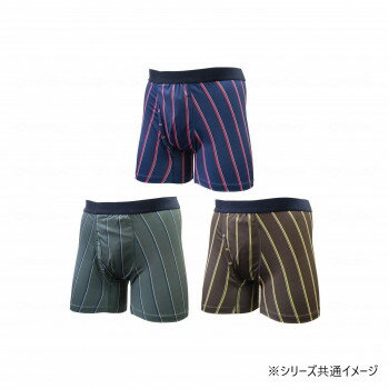 （同梱不可） 辻一 スマートボクサーパンツ トラッドタイプ3枚組 M TJI-474GA 787706 失禁パンツに見えない若々しいストライプの安心パンツ