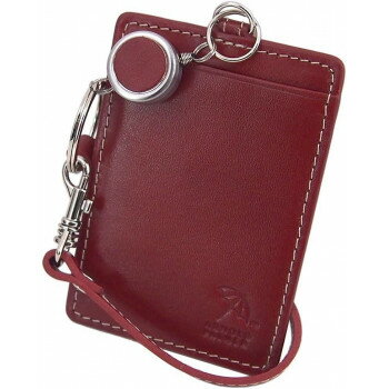 （同梱不可） Arnold Palmer アーノルドパーマー 牛革 リール付パスケース 定期入れ メンズ ギフト 4AP3283　レッド(RD) 手になじみやすいレザー商品