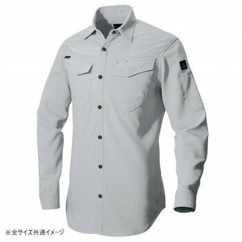 (同梱不可) アイトス 長袖シャツ(男女兼用)(薄地) シルバーグレー 003 3L 2935 軽量ストレッチ素材で爽快感抜群ワークウエア (同梱不可) アイトス 長袖シャツ(男女兼用)(薄地) シルバーグレー 003 3L 2935 軽量ストレッチ素材で爽快感抜群ワークウエア
