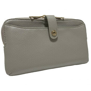 （同梱不可） DAICO Pisoraro(ピソラロ) 10カラースマホポシェット ライトグレー PR184 シュリンクフェイクレザーを使用したスマホポシェット