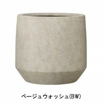 （同梱不可） グリーンポット 植木鉢 ベルベット ラウンド ベージュウォッシュ 31cm AN-BR3128BW ウォ..