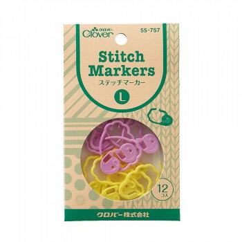 （同梱不可） クロバー 編み物用品 ステッチマーカー L 55-757 使いやすいモコモコ形状のマーカーです。