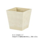 (同梱不可) SKスクエアポット パウダーベージュ 12×H12 3d00032PBE 陶器のような質感