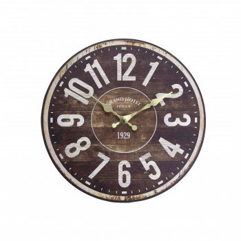 （同梱不可） オールドルックウォールクロック GRAND HOTEL CL059143 レトロデザインのウォールクロック(3)