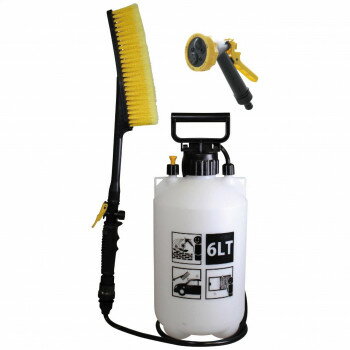 （同梱不可） ポンプ式水圧クリーナー 6L 3050216 8332-039 5種類の水流が選べるシャワーヘッドでラク..