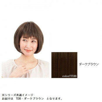 （同梱不可） プリシラ オールウィッグ ミセス A-667 耐熱　TDB・ダークブラウン お手軽にイメージチェンジ♪