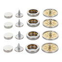 (同梱不可) ホック一撃用ホック玉18mm 4入り シルバー H18PSSLK 606927 ホック一撃用ホック玉