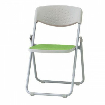 （代引き不可）（同梱不可） 藤沢工業(TOKIO)　折畳みチェア　F-900F-S ライトグリーン(ヌノ)　5脚入 ..