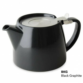 （代引き不可）（同梱不可） FORLIFE スタンプティーポット 309 BlackGraphite 片手で注げるシンプルでモダンなデザイン