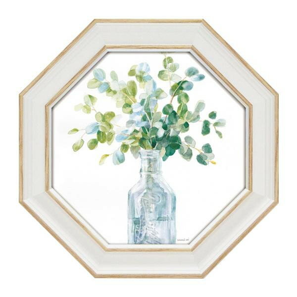 （同梱不可） ユーパワー 八角 ミニゲル アートフレーム ダンフイ ナイ 「ビーチ フラワーズ4」 DN-02552 絵と額がセットになった商品です。