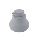 (同梱不可) 志成販売 ソープディスペンサー 泡タイプ グレー 108353GY ぽってりフォルムにふんわり泡