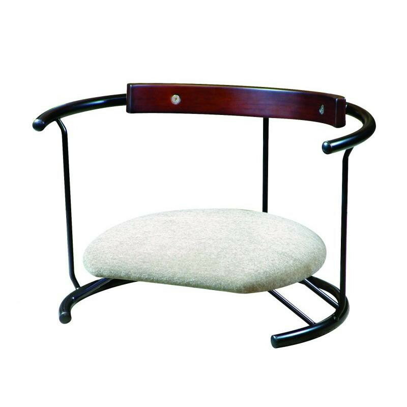 （代引き不可）（同梱不可）ルネセイコウ 日本製 スイングスツール 木板背当て付き 座ユー モスホワイト ZAU-04