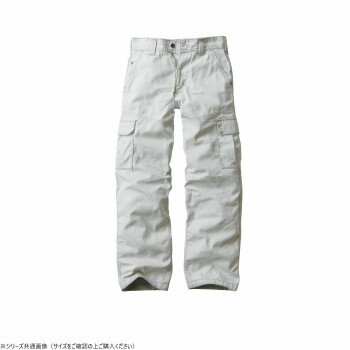 （同梱不可） イーブンリバー フィッシャーストライプカーゴ シルバー(55) サイズ:LL US-1102 強度の高いヘリンボン素材を使用