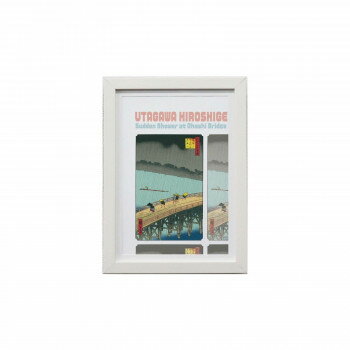 （同梱不可） 大西賢製販 ILLU ME 広重 はしあたけの夕立 A5 ホワイト IMJ9-WH5 光とアートがおりなす癒し