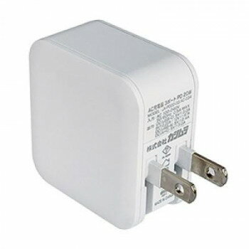 （同梱不可） AC充電器 USB 2A+C PD20W リバーシブル WH AC-034 自動識別IC搭載、端末に合わせて最適に充電