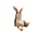 (同梱不可) チアフルバディ まったりラビットL ブラウン 4009546-02 愛らしいつぶらな瞳がたまらない