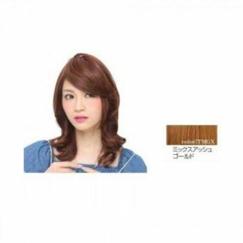 （同梱不可） プリシラ 前髪ウィッグ リッチレイヤード様 FX-07 耐熱　TMGX・ミックスアッシュゴールド 自毛の前髪の上に着ける部分ウィッグです。