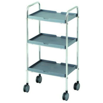 （代引き不可）（同梱不可） C-418 シンプルワゴン 天板3段 グレー 14186 シンプルワゴン