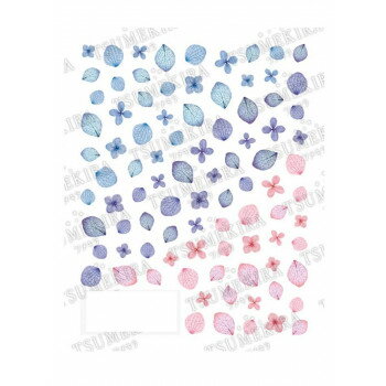 （同梱不可） TSUMEKIRA(ツメキラ) ネイルシール es 紫陽花2 ES-AJI-102 きれいなアジサイ柄