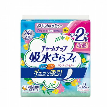 （同梱不可） チャームナップ 吸水さらフィ さっぱり感つづく ピュアソープの香り ロング 19cm 52枚入 ..