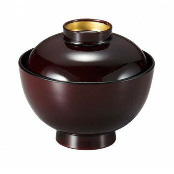 （同梱不可） 福井クラフト　和越前椀　溜高台内金 37001740 シンプルで丈夫なお椀