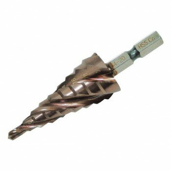 （同梱不可） 高芝ギムネ製作所 DIA-T 六角軸 スピードステップドリル9段 4.6..8.10.12.14.16.18.20mm 2211 業界初4つのスパイラル溝で早切れ