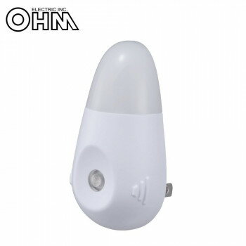 （同梱不可） オーム電機 OHM LEDナイトライト 充電式 明暗センサー ホワイト 白色LED NIT-APHB4-W 停..