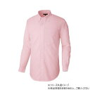 (同梱不可) アイトス 長袖T/Cオックスボタンダウンシャツ(男女兼用) ピンク SS 7822 ゆったりシルエットのオックスフォードシャツ(4)
