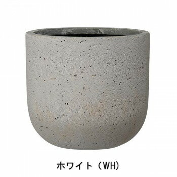 （同梱不可） グリーンポット 植木鉢 ロッカー Uポット ホワイト 40cm AN-RU4043WH 天然石のような風合いの植木鉢