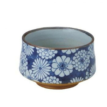 （同梱不可） 花染青抹茶茶碗 Y4167 和のぬくもりを感じる器