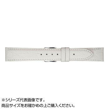 (同梱不可) MIMOSA(ミモザ) 時計バンド PRA型押ワニ 16mm ホワイト (美錠:銀) CPR-WH16 場面に合わせて、スタイリッシュにベルト交換!