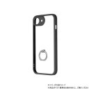 (同梱不可) iPhone 16e リング付き耐衝撃ケース Velta Ring ダークグレー LN-ISS24UKHRGY スタンドとしても使える(2)