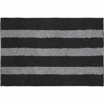 （同梱不可） カキウチ mocorichi grande バスマット L ブラック 50×75cm ふわモコなバスマット