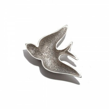 （同梱不可） 東京かんかん ブラスバードプレート シルバー M31-1797SV 繊細な型押し模様が美しいイン..