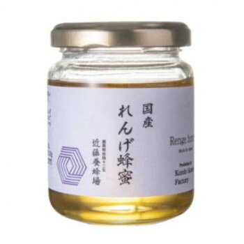 （代引き不可）（同梱不可） 近藤養蜂場 国産 れんげ蜂蜜 140g×6本 日本のはちみつ